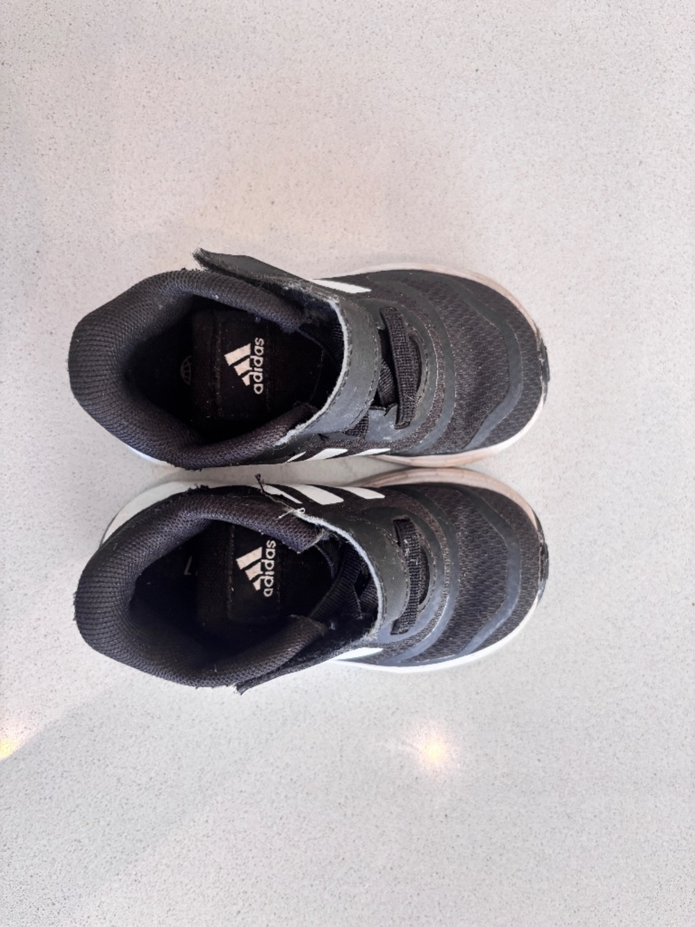Adidas Black Toddler shoes in size 5.